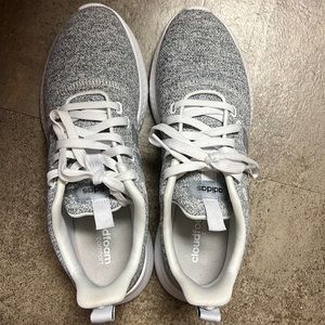 grey adidas tennis shoes